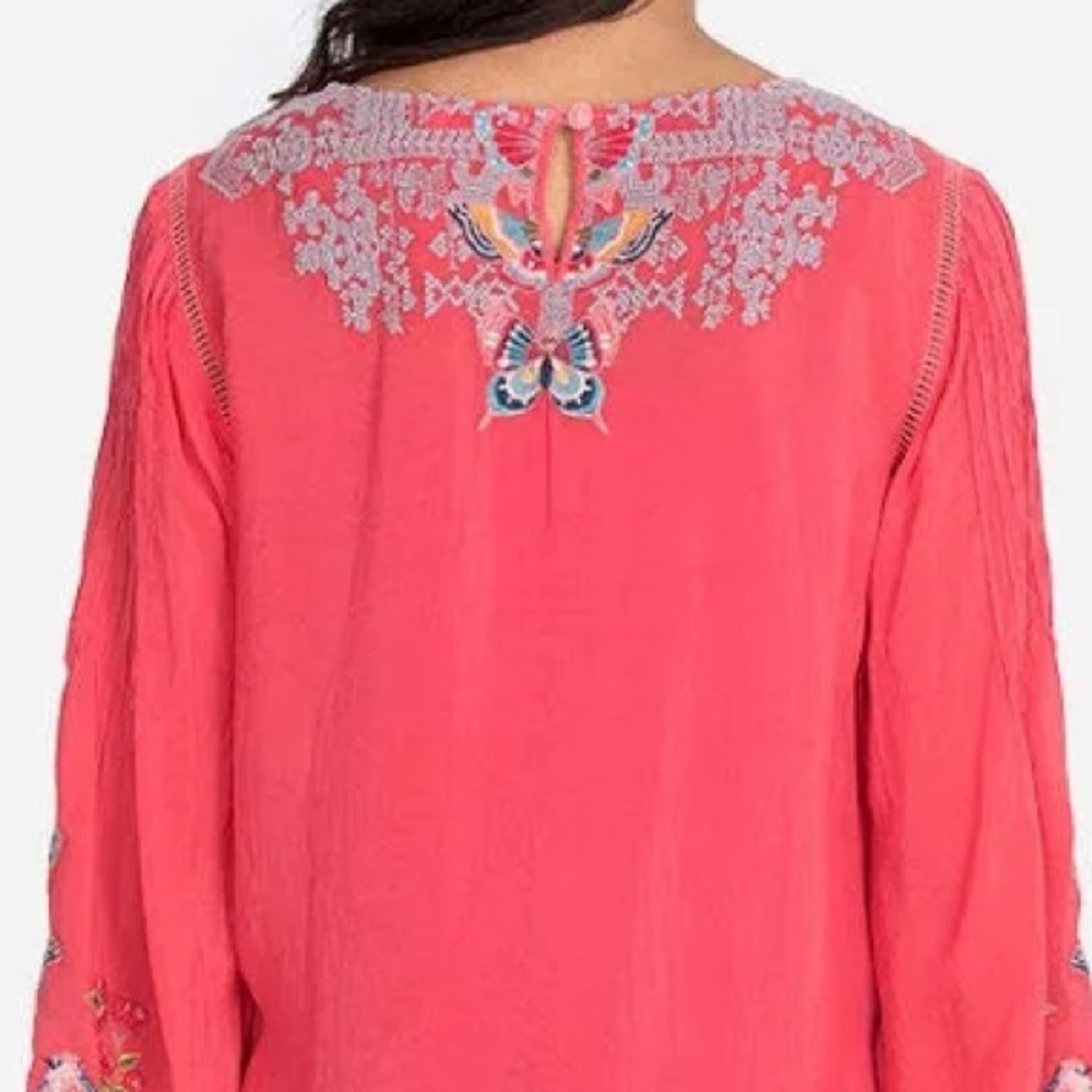 Johnny Was Farfalla extremely heavily embroidered blouse NWT RARE - Picture 7 of 11